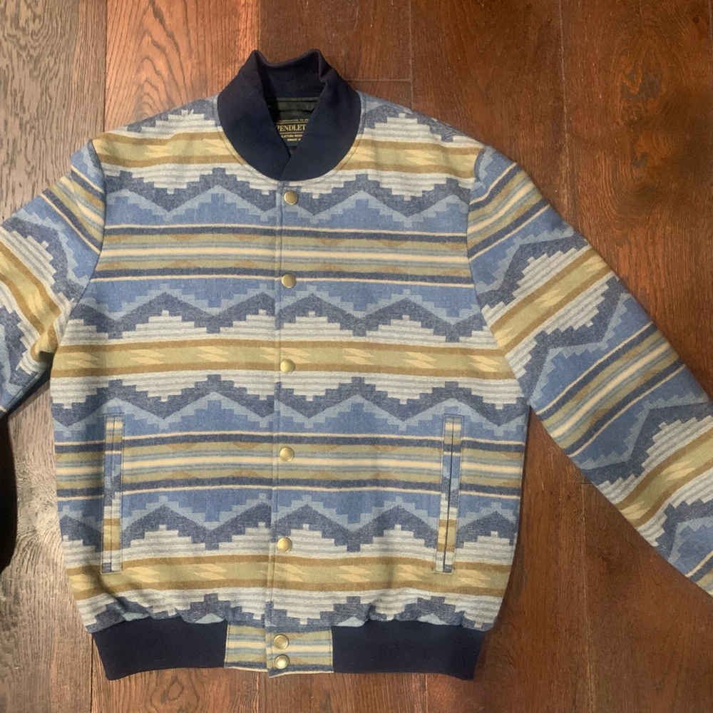 Men’s Wool Pendleton Bomber Jacket MD